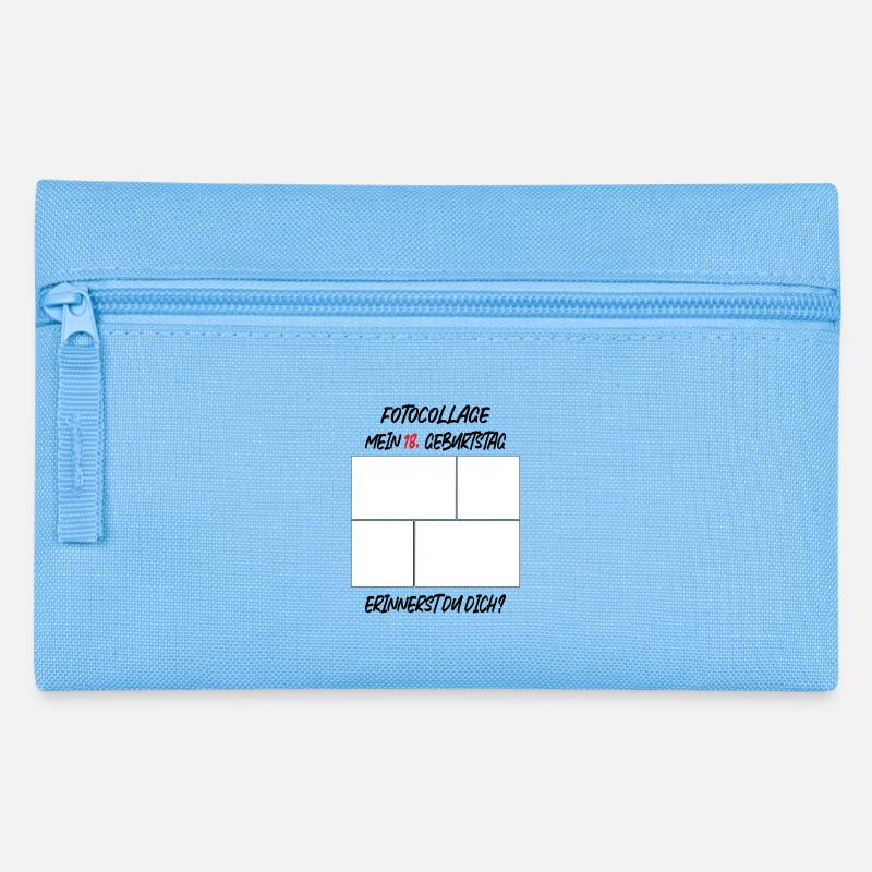 18e anniversaire de MEiN Vous en souvenez-vous ? Collage - Trousse - bleu clair
