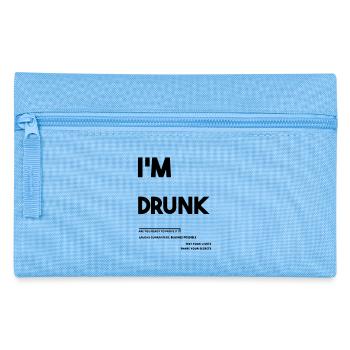 Ich bin betrunken. - Federtasche - Hellblau - Vorne