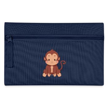 Affe - Federtasche - Hellblau - Vorne