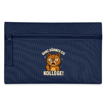 Doigt d’honneur chat lundi collègue de bureau - Trousse - bleu clair - Devant