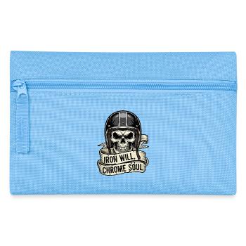 Iron Will, Chrome Soul - Federtasche - Hellblau - Vorne