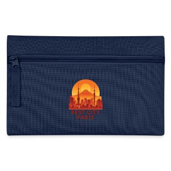 Silhouette de la Meilleure Ville Paris - Trousse - bleu clair - Devant
