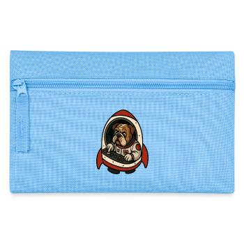 Bulldog Space Pilot - Pencil Case - light blue - Front