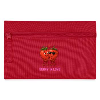 Berry en amour fraise couple dessin animé - Trousse - rouge - Devant