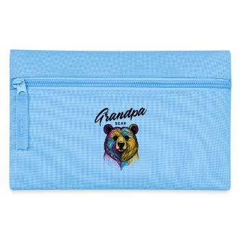 Rainbow Bear Split Grandpa Bear - Pencil Case - light blue - Front