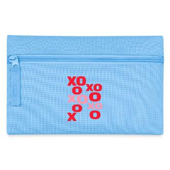 Lettres d’amour XO Typographie mignonne de la Saint-Valentin - Trousse - bleu clair - Devant