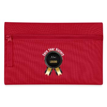 Earn Your Victory – Gewinnerpreis | Erfolg motiviert - Federtasche - Rot - Vorne