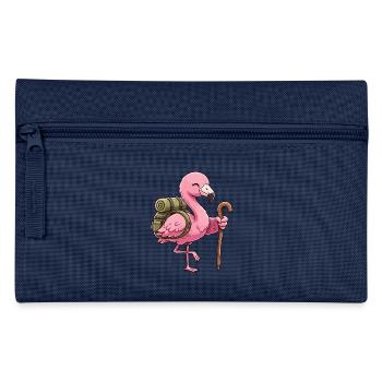 Niedliches Wandern Flamingo-Vogel-Trekkingkunst - Federtasche - Hellblau - Vorne