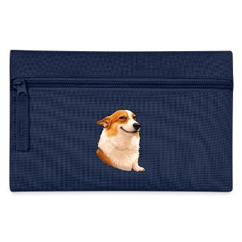 Smug Corgi – Chef's Eye with Attitude - Pencil Case - light blue - Front