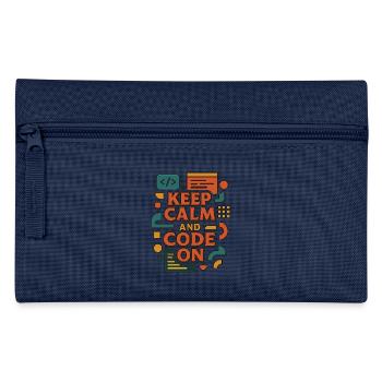 Reste calme et code activé – Chemise de codeur drôle - Trousse - bleu clair - Devant