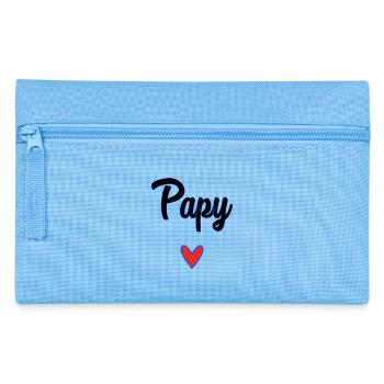 OPA. VATERTAG. ALLES Gute zum Tag des Großvaters. ICH LIEBE DICH. - Federtasche - Hellblau - Vorne