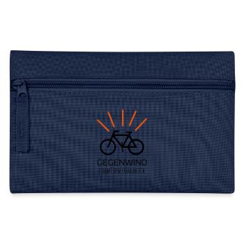 Gegenwind formt den Charakter Geschenk Idee Sport - Federtasche - Hellblau - Vorne