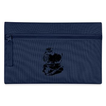 Alter Taucherhelm - Federtasche - Hellblau - Vorne