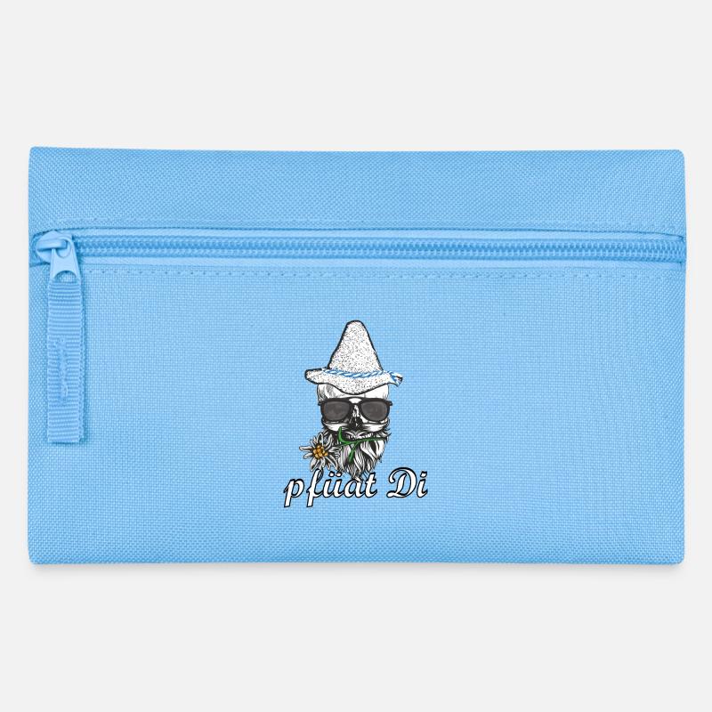 crâne et os croisés de Bayer - Trousse - bleu clair