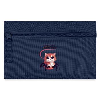 Cute Spiders Cat - Pencil Case - light blue - Front