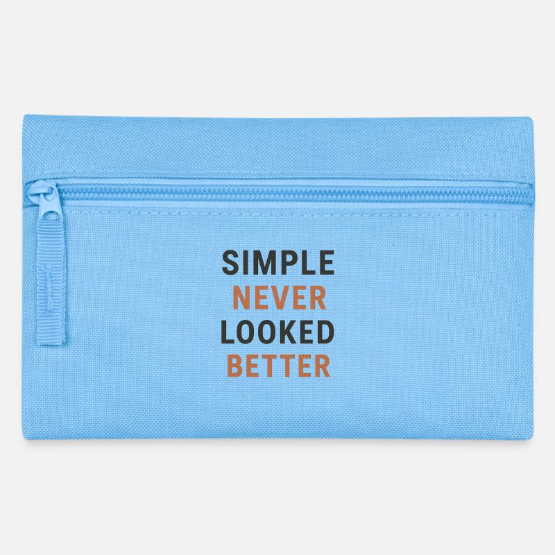 Conception de citation minimaliste stimulante - Trousse - bleu clair