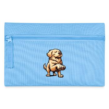 Golden Retriever Goldie Goldiebesitzer Goldies - Federtasche - Hellblau - Vorne