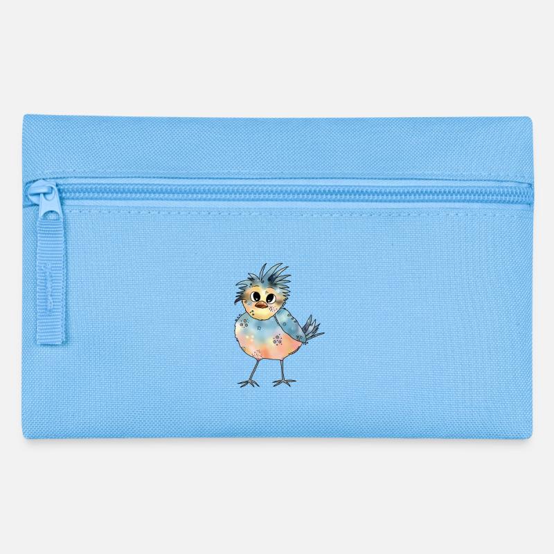 Bunter_Vogel - Pencil Case - light blue