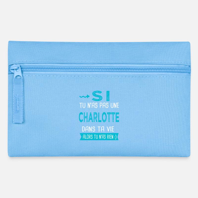 Charlotte Si tu n as pas une charlotte - Trousse - bleu clair