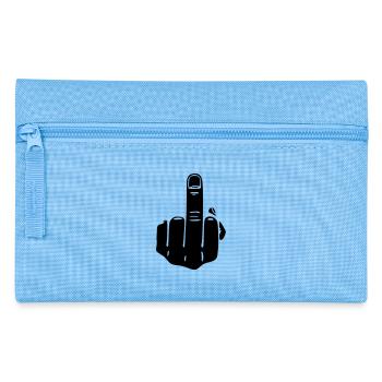 1_stinkefinger2 - Federtasche - Hellblau - Vorne