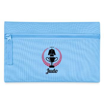 Judo / Judoka / Sport / Kampfkünste / Kampf - Federtasche - Hellblau - Vorne