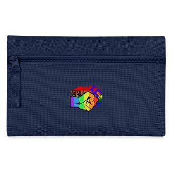 Pas de racisme - L’amour gagne - Egalité - Trousse - bleu clair - Devant
