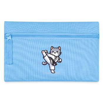 Karate Kitty: The Feline Fighter - Pencil Case - light blue - Front