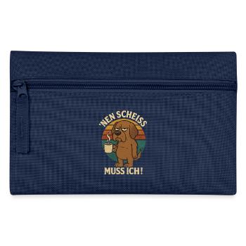 N Scheiß muss ich - Federtasche - Hellblau - Vorne