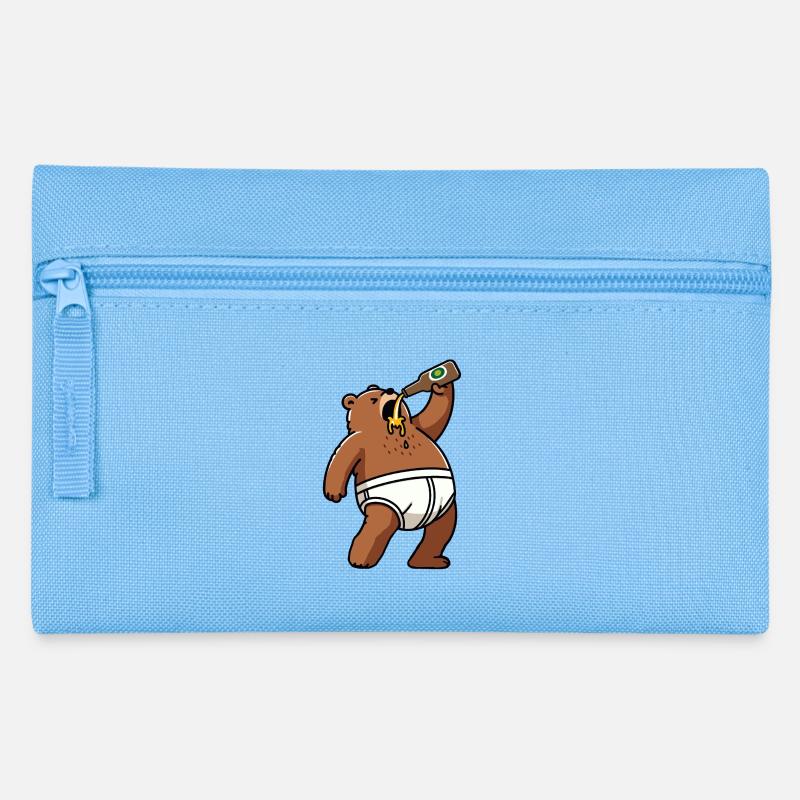 Bier Bärlin Bär Unterhose Suff Berlin Party - Trousse - bleu clair