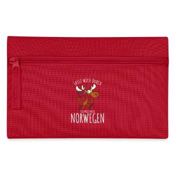 Let me through, I have to go to Norway - Pencil Case - red - Front