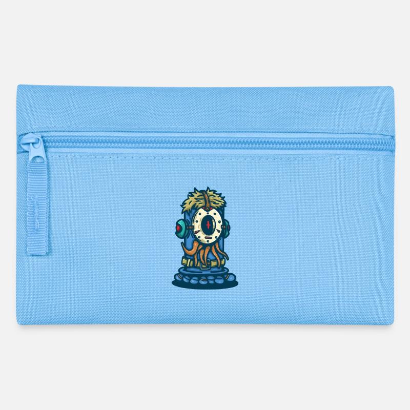 Wasser-Omega-Monster - Federtasche - Hellblau