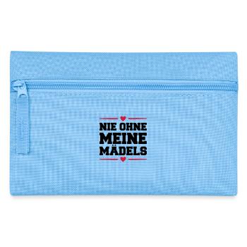 nie ohne meine maedels herz - Federtasche - Hellblau - Vorne