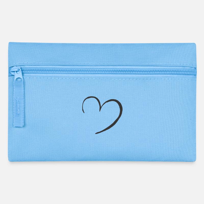 Cœur - Trousse - bleu clair