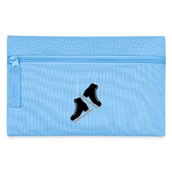 Schlittschuhe - Federtasche - Hellblau - Vorne