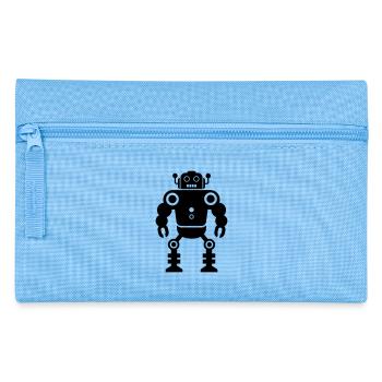 robots - Pencil Case - light blue - Front