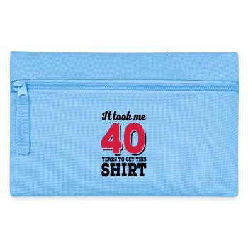 40th birthday - Pencil Case - light blue - Front