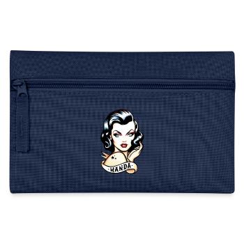 Tatouage rétro inspiré de Wanda Design - Trousse - bleu clair - Devant