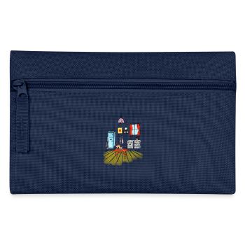 50s look cat lover design - Pencil Case - light blue - Front