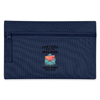 Lustiger Spruch für Postboten - Federtasche - Hellblau - Vorne