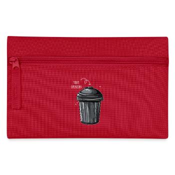 Your Opinion is Trash - Pencil Case - red - Front