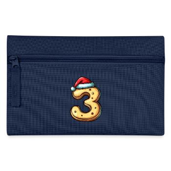 Biscuit de Noël à 3 chiffres - Trousse - bleu clair - Devant