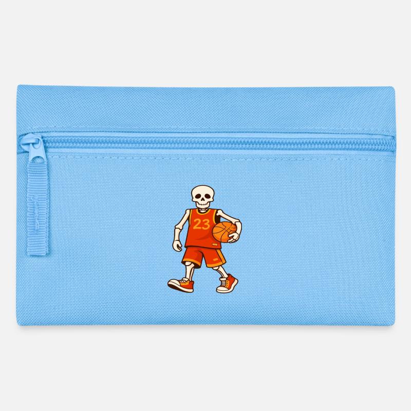 Skeleton Hoops 23 Trikot - Federtasche - Hellblau