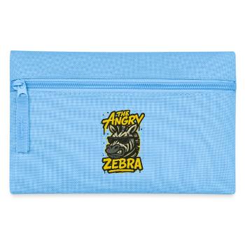 Das wütende Zebra - Federtasche - Hellblau - Vorne