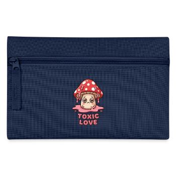 Toxic Love Sad Mushroom Kawaii Design - Pencil Case - light blue - Front