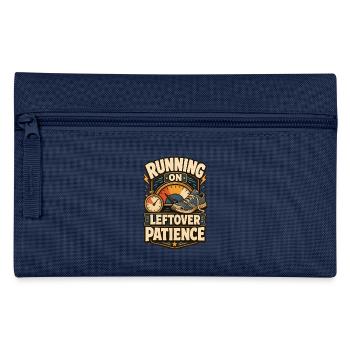 Running On Leftover Patience Geduld - Federtasche - Hellblau - Vorne