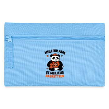 Meilleur basketteur meilleur papa Basket Sport - Trousse - bleu clair - Devant