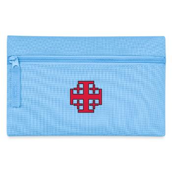 jerusalem cross crusades - Pencil Case - light blue - Front
