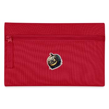 Zierkürbis schräg - Federtasche - Rot - Vorne