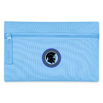 Spartan Helmet Icon - Pencil Case - light blue - Front