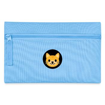 Cat Face Black | ~NU relations | Vector - Pencil Case - light blue - Front
